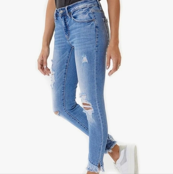 Kancan Distressed Skinny Jeans Size 5/26 NWT - Picture 9 of 9